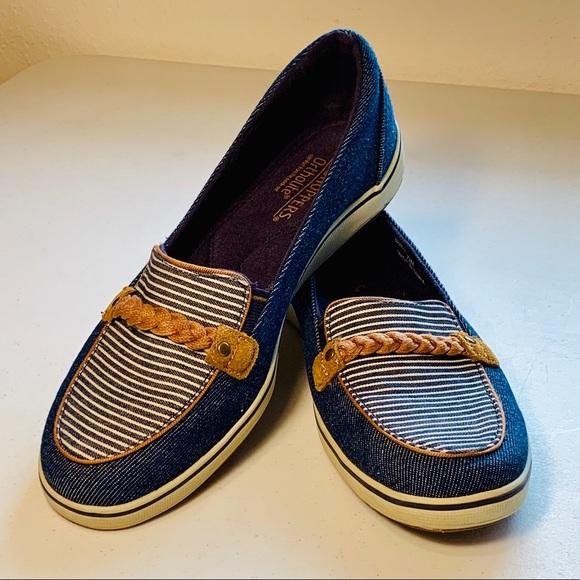 Grasshoppers Shoes - Grasshoppers Windham Nautical Denim Boat Shoes 7.5